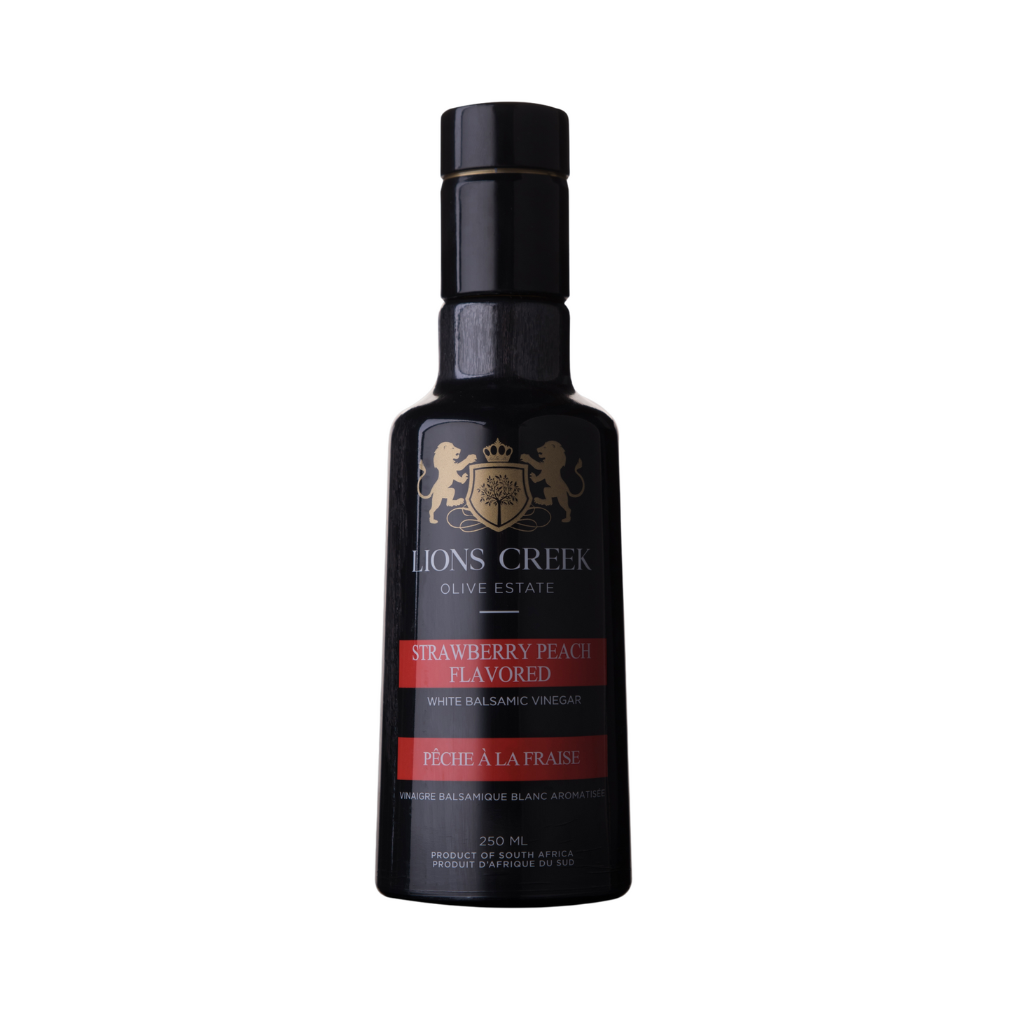 LIONS CREEK STRAWBERRY PEACH FLAVOURED BALSAMIC VINEGAR