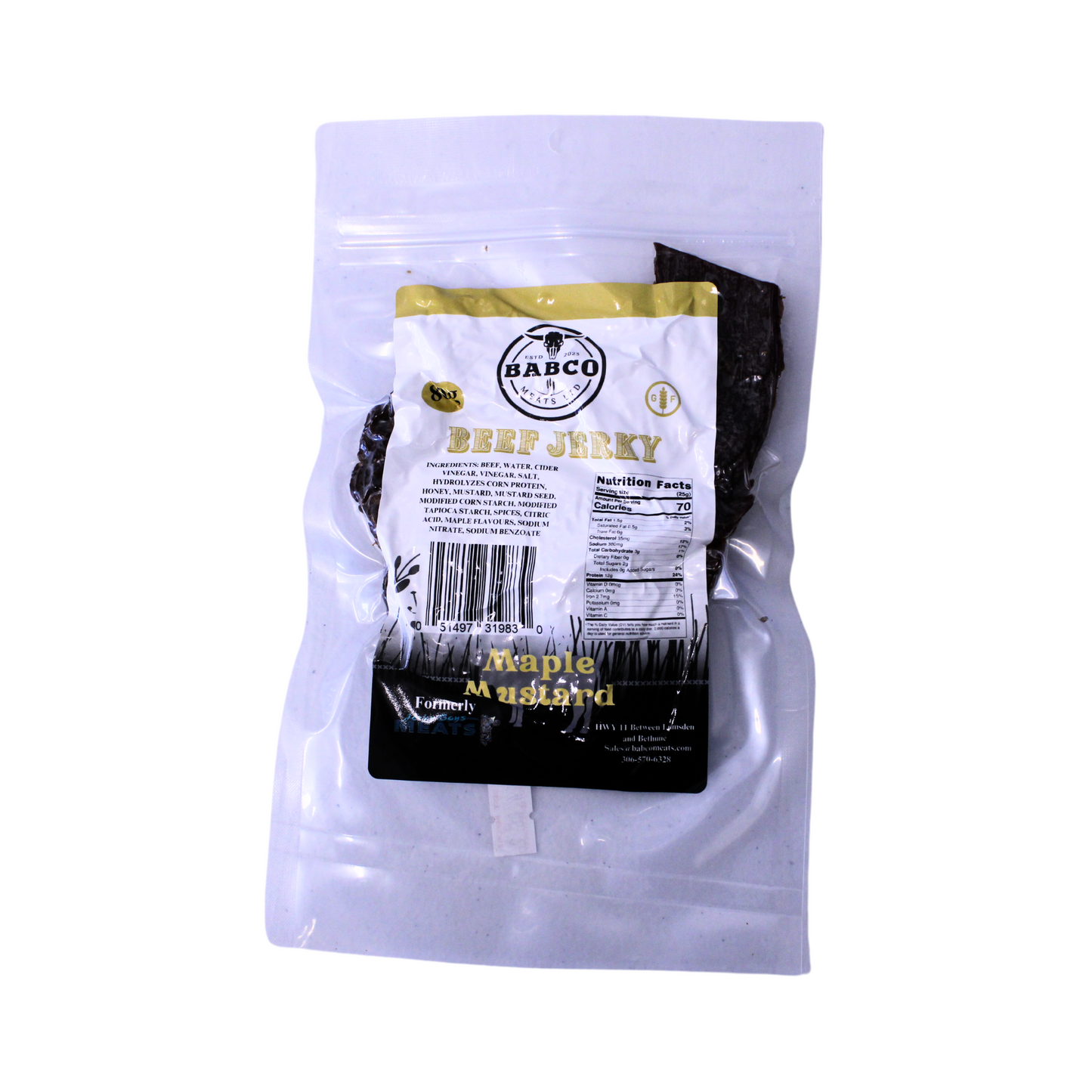 BABCO MEATS MAPLE MUSTARD JERKY