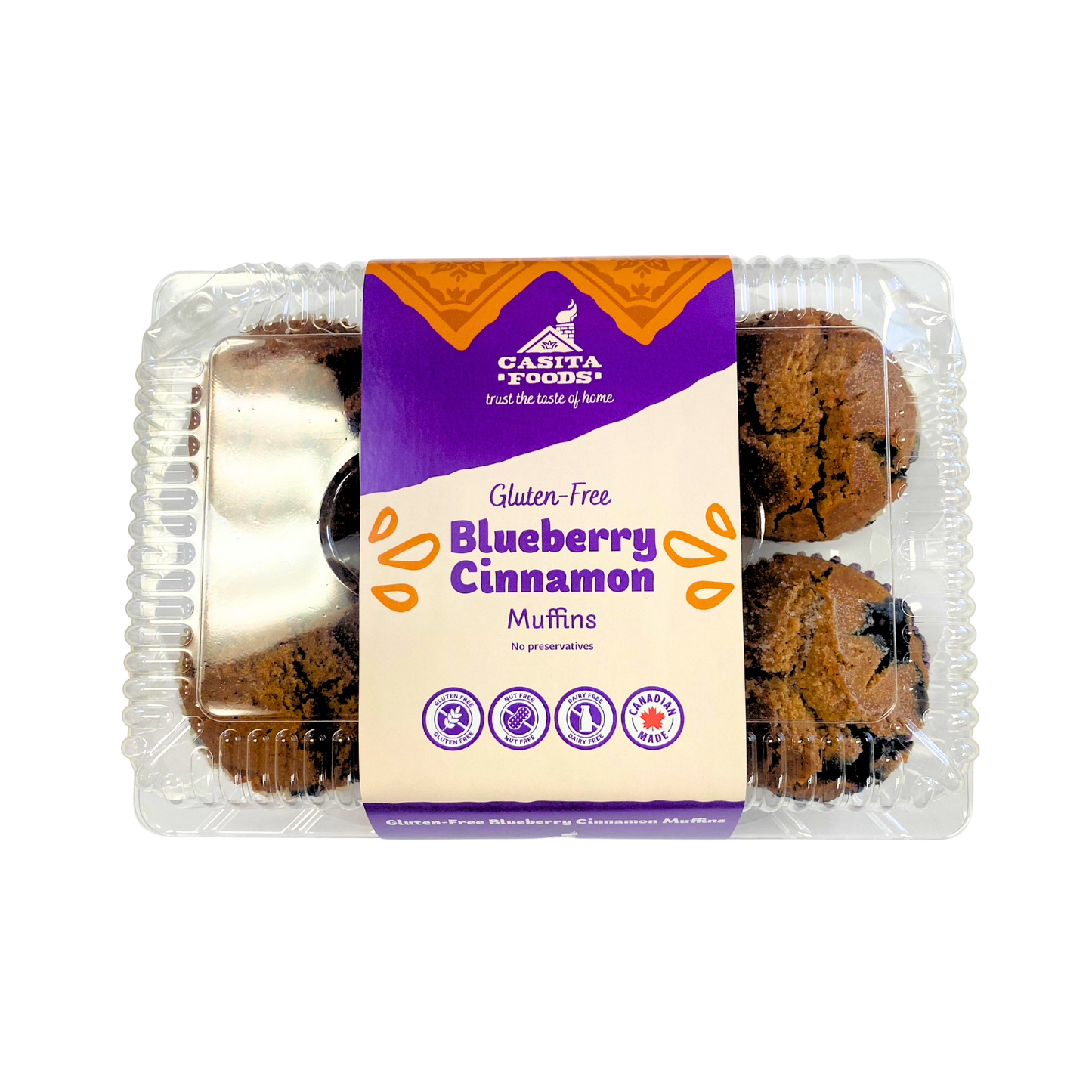 CASITA BLUEBERRY CINNAMON MUFFINS (GLUTEN-FREE)