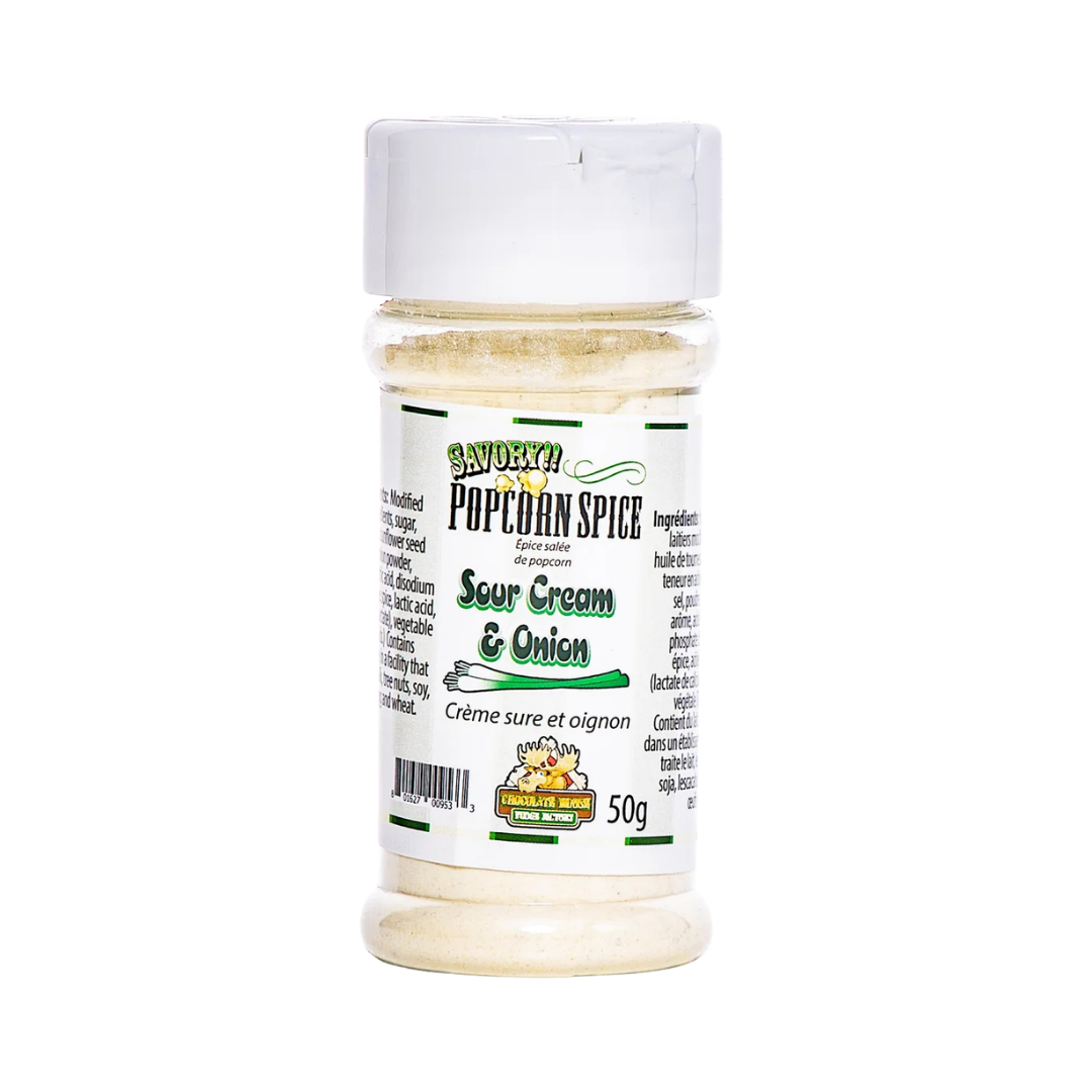 Chocolate Moose Fudge Factory Sour Cream & Onion Popcorn Shaker