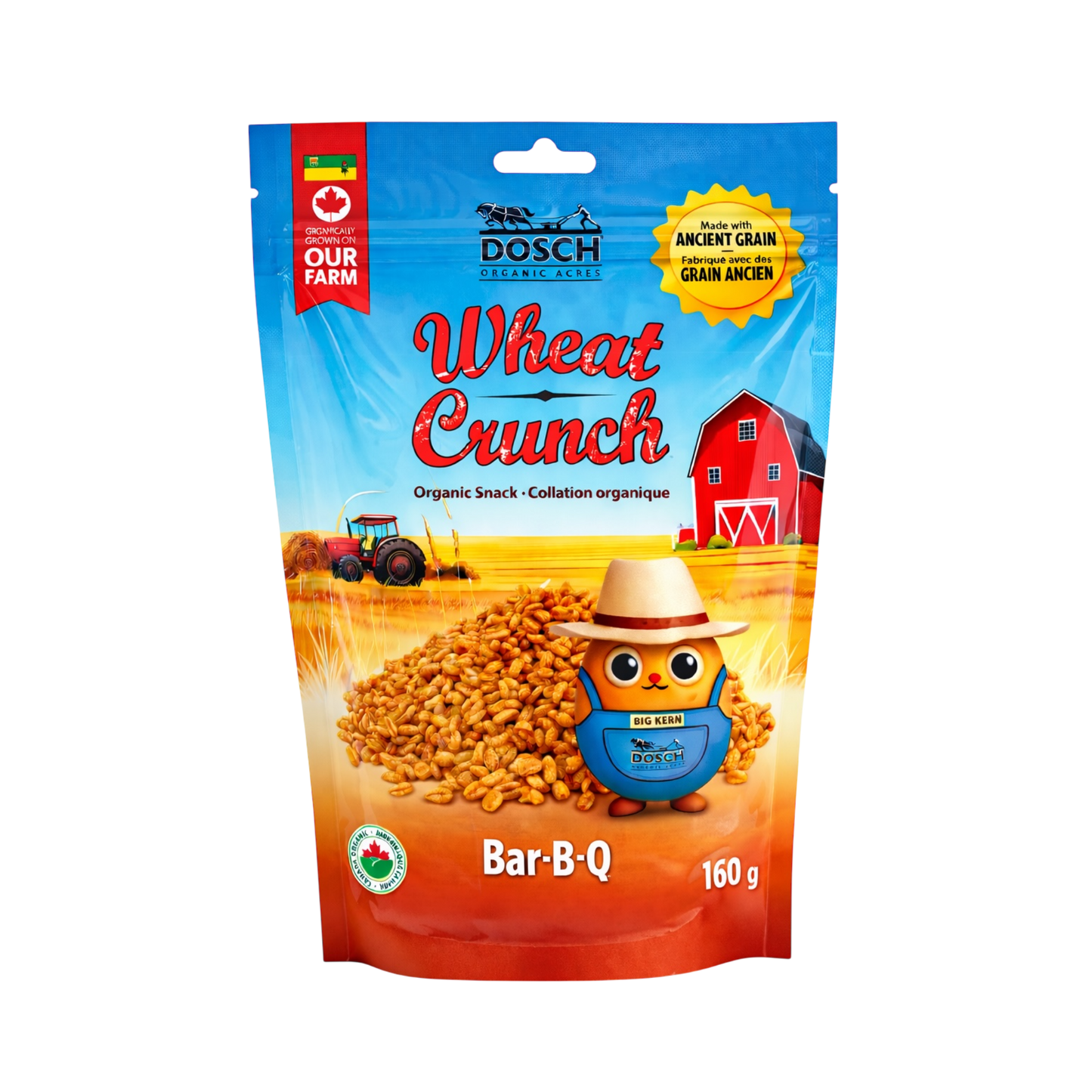 DOSCH ORGANIC ACRES WHEAT CRUNCH BAR-B-Q