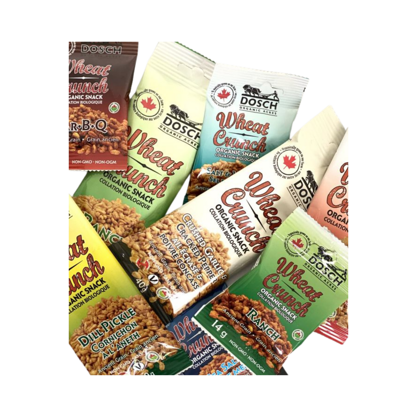 DOSCH ORGANIC ACRES WHEAT CRUNCH 14g GRAB & GO VARIETY PACK