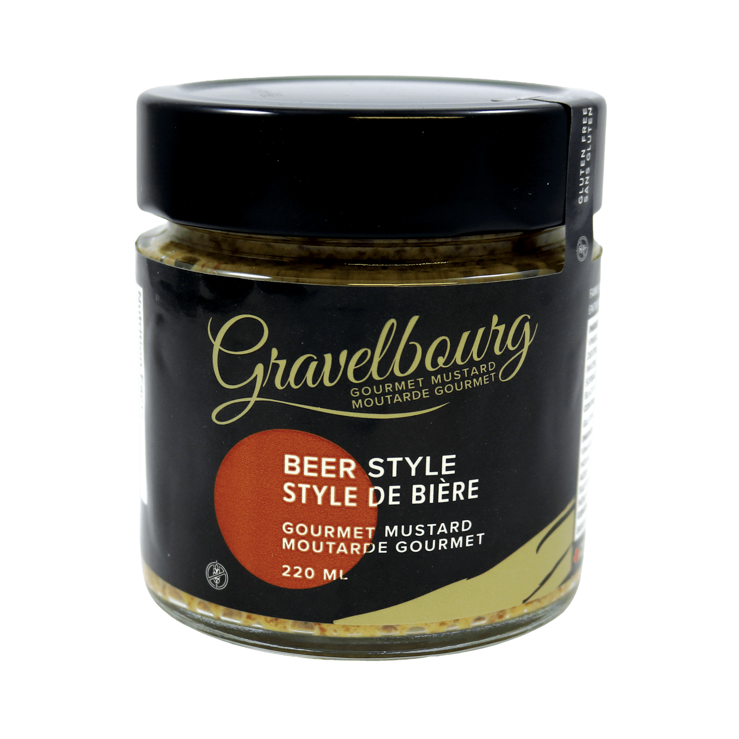 GRAVELBOURG GOURMET MUSTARD WHOLE SEED BEER MUSTARD
