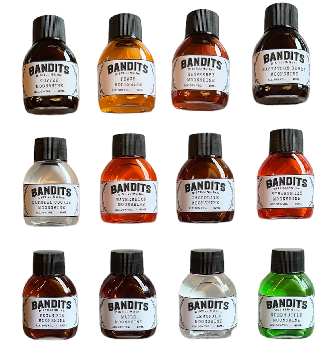 BANDITS DISTILLING MOONSHINE MINIS VARIETY PACK