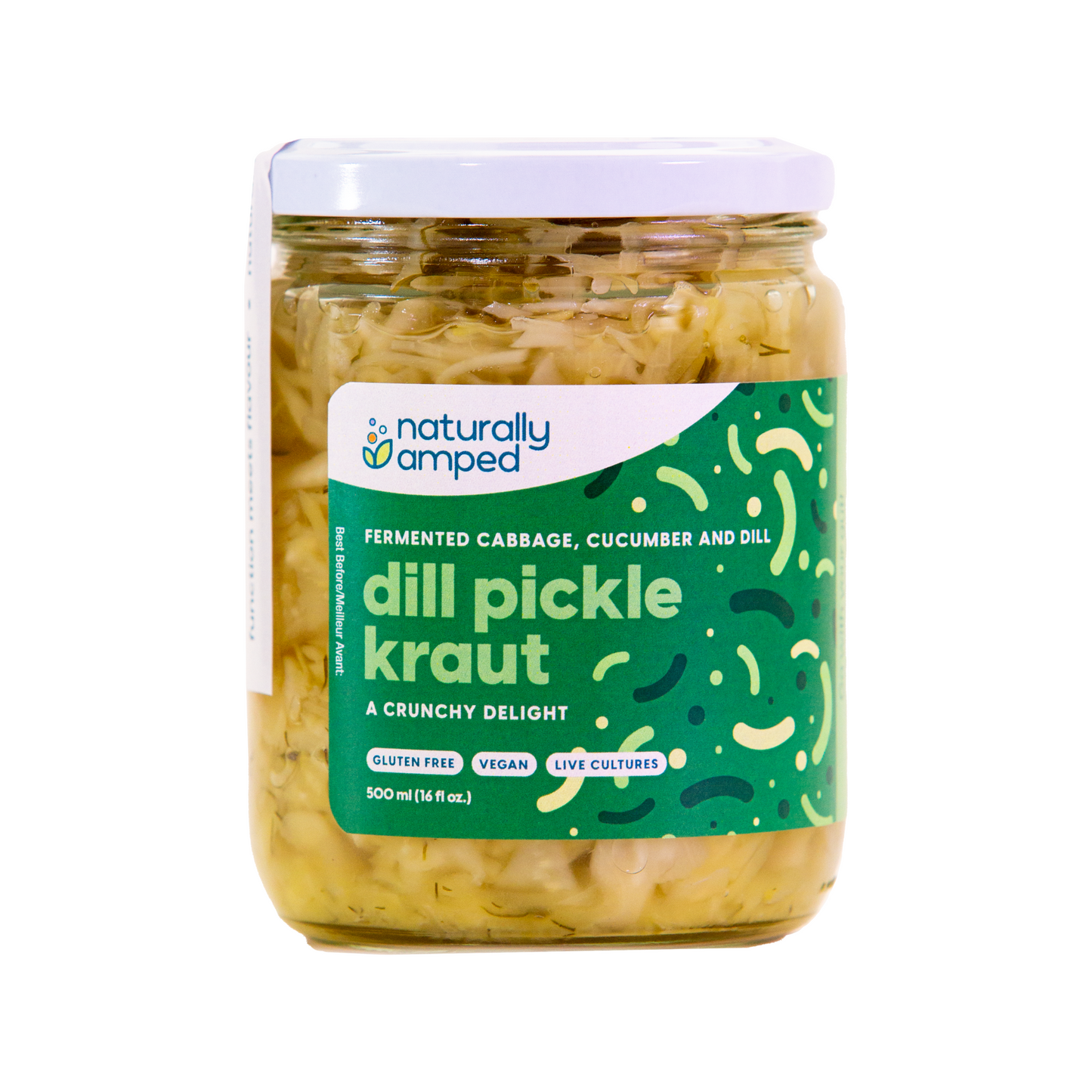NATURALLY AMPED DILL PICKLE KRAUT