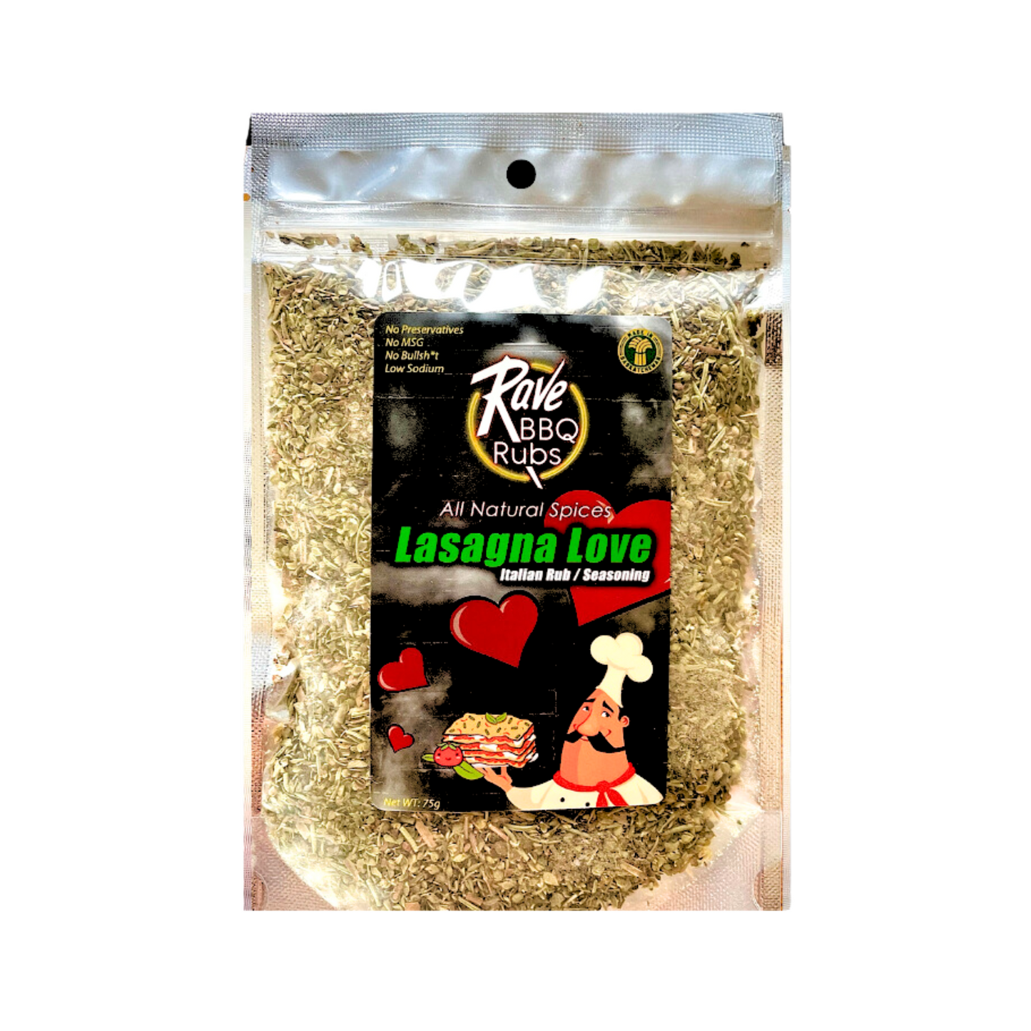 RAVE BBQ RUBS LASAGNA LOVE