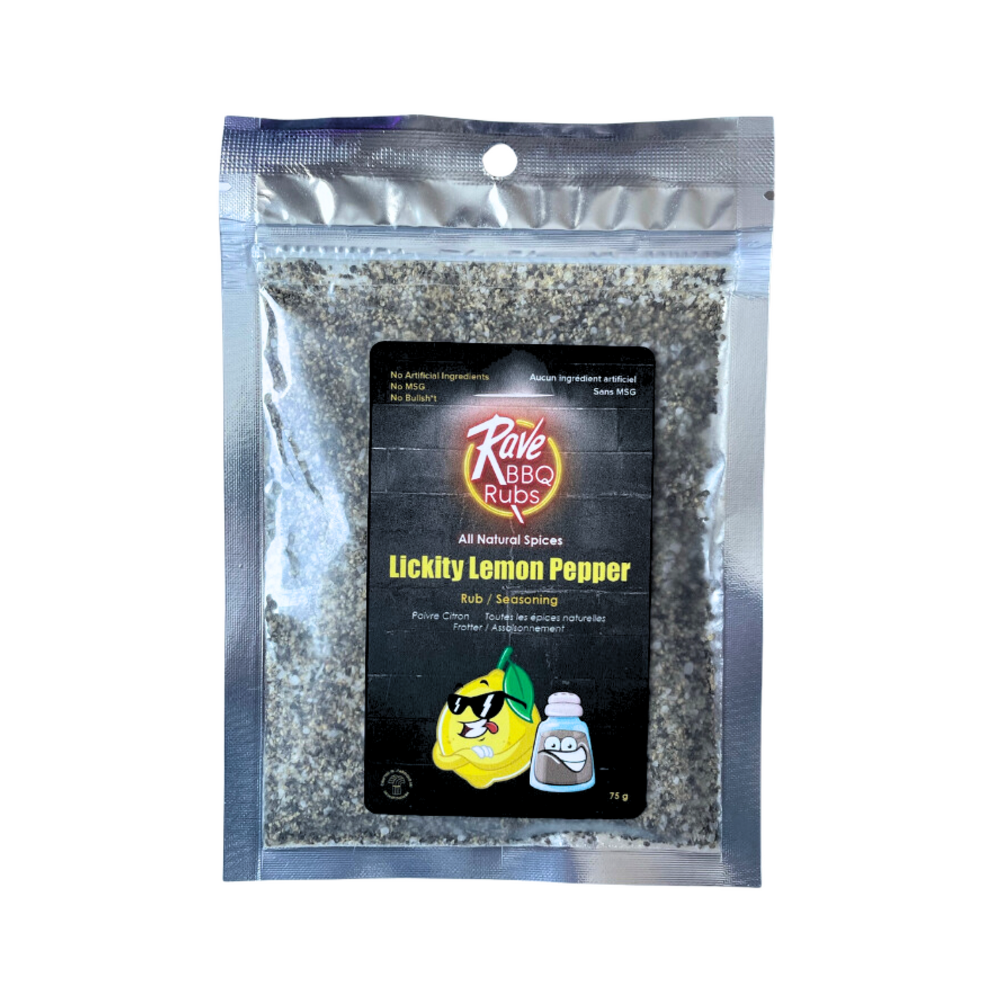 RAVE BBQ RUBS LICKITY LEMON PEPPER