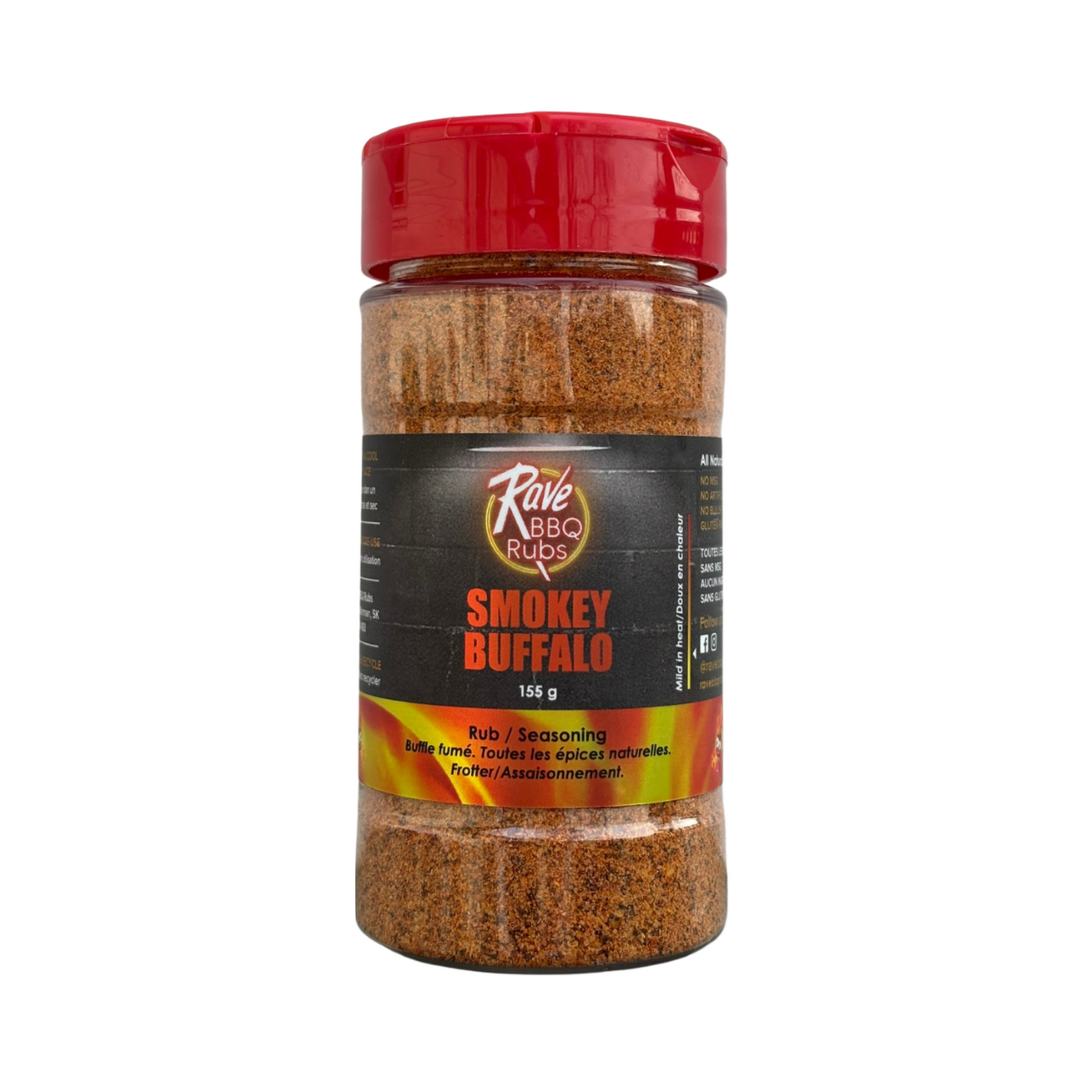 RAVE BBQ RUBS SMOKEY BUFFALO
