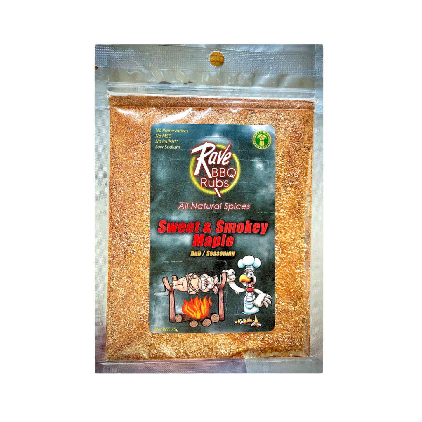 RAVE BBQ RUBS SWEET & SMOKEY MAPLE