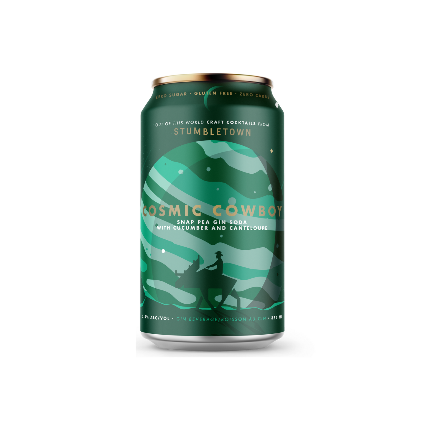 STUMBLETOWN DISTILLING COSMIC COWBOY SNAP PEA GIN SODA