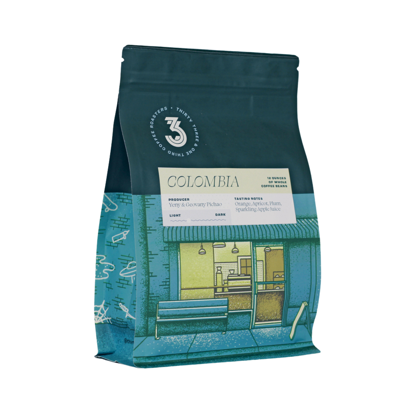 33 1/3 COFFEE COLUMBIA MEDIUM ROAST