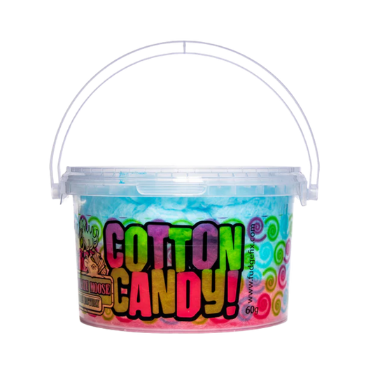 CHOCOLATE MOOSE FUDGE FACTORY BLUE RASPBERRY CHERRY COTTON CANDY
