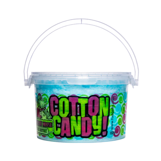 CHOCOLATE MOOSE FUDGE FACTORY BLUE RASPBERRY COTTON CANDY