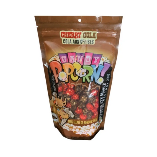 CHOCOLATE MOOSE FUDGE FACTORY CHERRY COLA CANDY POPCORN