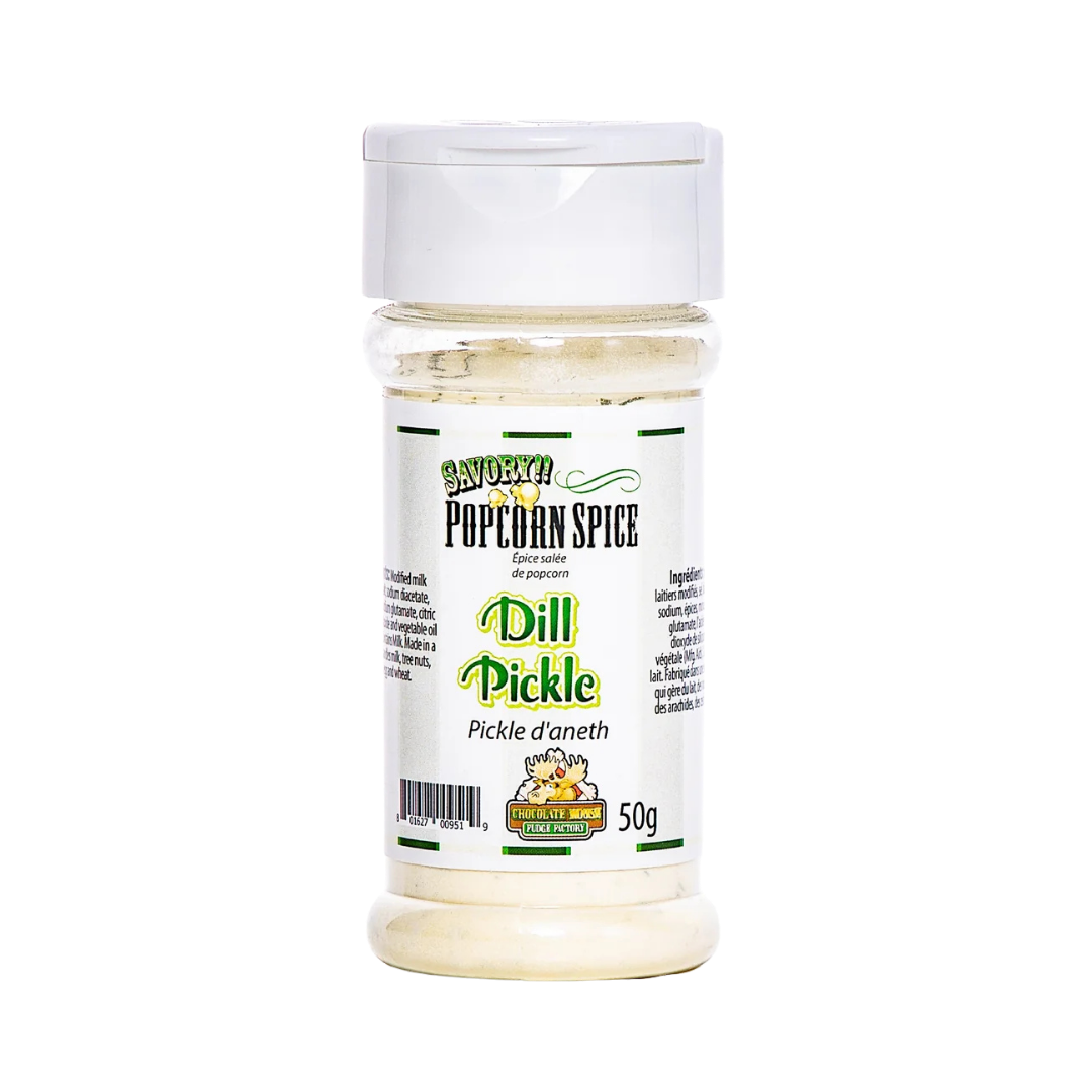 Chocolate Moose Fudge Factory Dill Pickle Popcorn Shaker