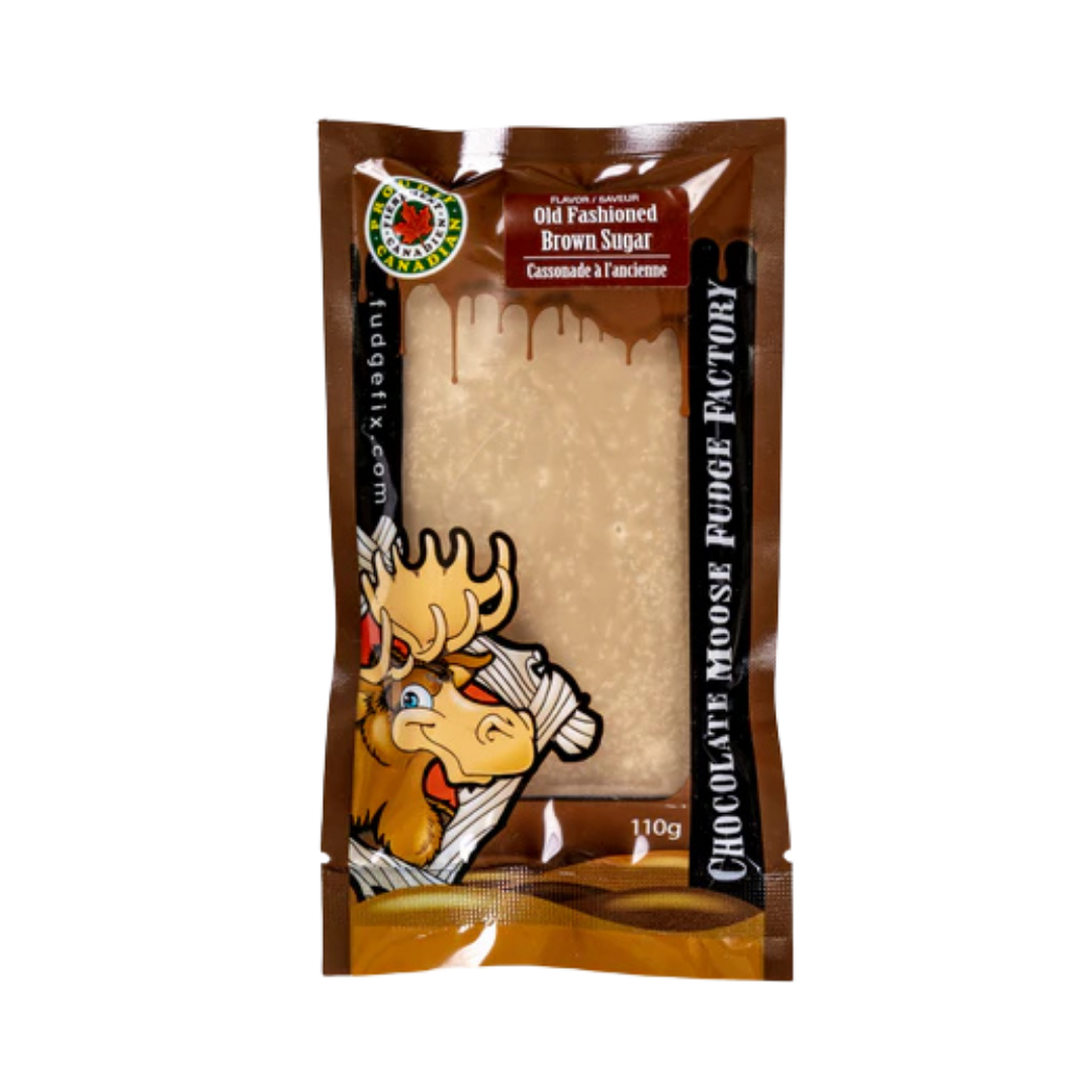 CHOCOLATE MOOSE FUDGE FACTORY OLD FASHIONED BROWN SUGAR
