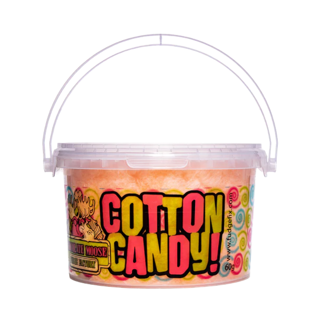 CHOCOLATE MOOSE FUDGE FACTORY ORANGE COTTON CANDY