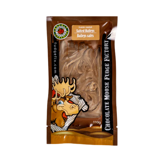 CHOCOLATE MOOSE FUDGE FACTORY SALTED BAILEY'S FUDGE