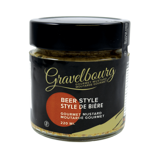GRAVELBOURG GOURMET MUSTARD WHOLE SEED BEER MUSTARD