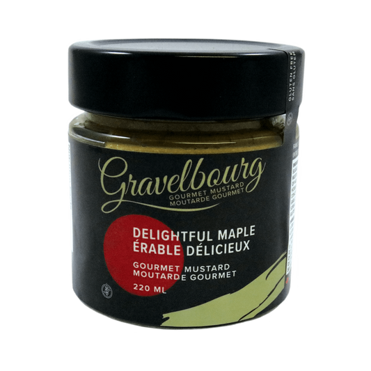 GRAVELBOURG GOURMET MUSTARD WHOLE SEED MAPLE MUSTARD
