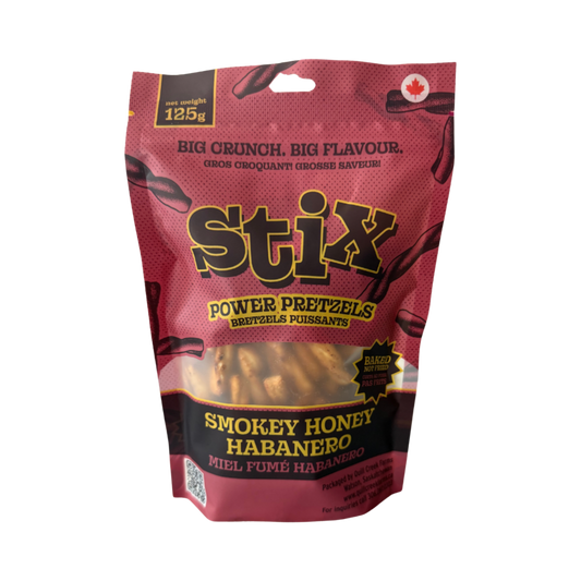 QUILL CREEK FARMS STIX POWER PRETZELS SMOKEY HONEY HABANERO